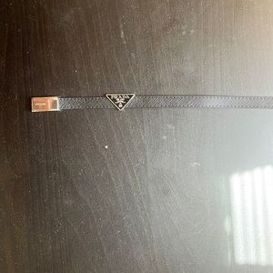 Prada Double Wrapped Saffiano Leather Bracelet